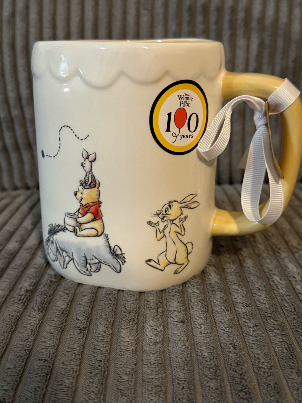 Rae Dunn x Winnie the Pooh White Ceramic Mug ‘Every Day is an Adventure’ NWT - Picture 4 of 7